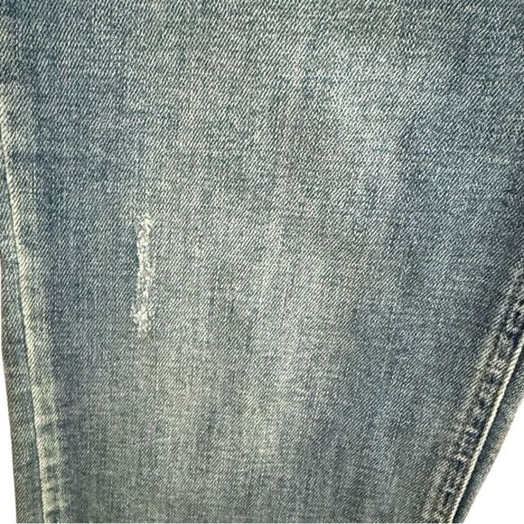 Kenneth Cole Women's Size 4 Straight Leg Blue Jeans Button Fly Distressed Denim - Picture 8 of 8